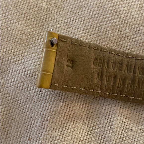 Michele watch alligator tan strap main image 4